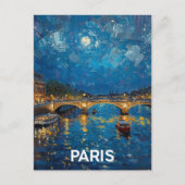 Paris Seine Postkarte (Vorderseite)