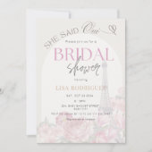 Paris She Said Oui France Brautparty Einladung (Vorderseite)