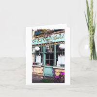 Paris Shop Front Travel Art Print Note Card