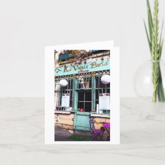 Paris Shop Front Travel Art Print Note Card Karte