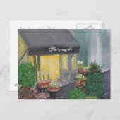 "Paris Shopping by candlelight" Postkarte (Vorne/Hinten)