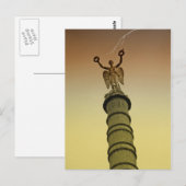 Paris - Siegessäule von Châtelet Postkarte (Vorne/Hinten)