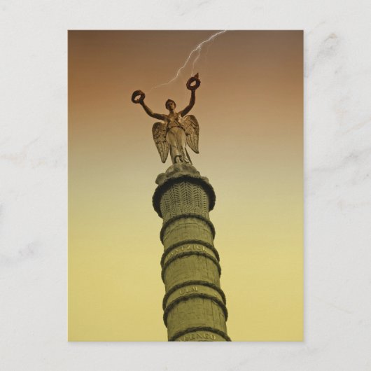 Paris - Siegessäule von Châtelet Postkarte (Vorderseite)