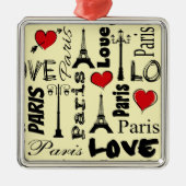 Paris Silbernes Ornament (Vorne)