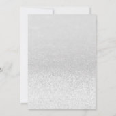 Paris Silver Glitzer Lights Sweet 16 Einladung (Rückseite)