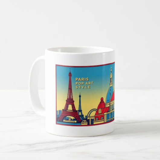 Paris Skyline 1 Kaffeetasse (Vorderseite Links)