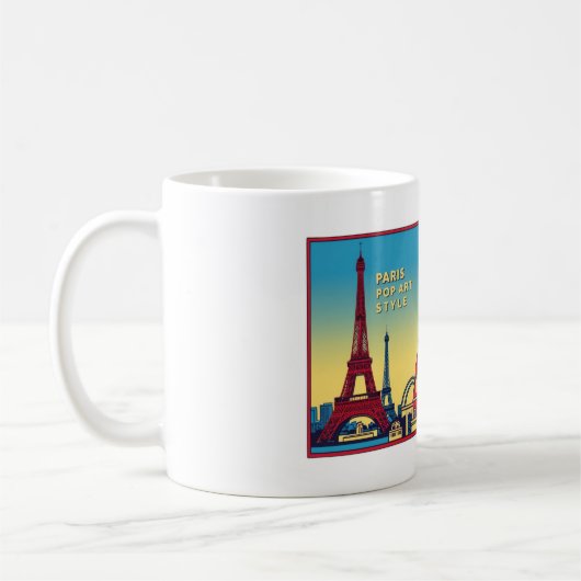 Paris Skyline 1 Kaffeetasse (Links)