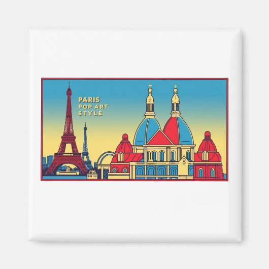 Paris Skyline 1 Magnet (Vorne)