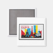 Paris Skyline 2 Magnet (Vorderseite/Rückseite)