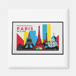 Paris Skyline 2 Magnet