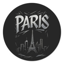 Paris Skyline Aufkleber