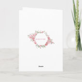 Paris Skyline Christmas Card Karte (Rückseite)