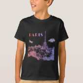 Paris Skyline City Travel Eifel Tower Frankreich T-Shirt (Vorderseite)