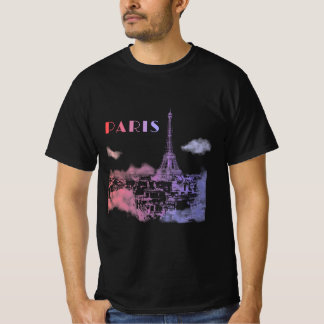 Paris Skyline City Travel Eifel Tower Frankreich T-Shirt