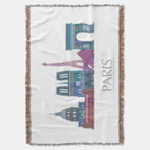 Paris Skyline Colored Gebäude Decke (Vorderseite Vertikal)