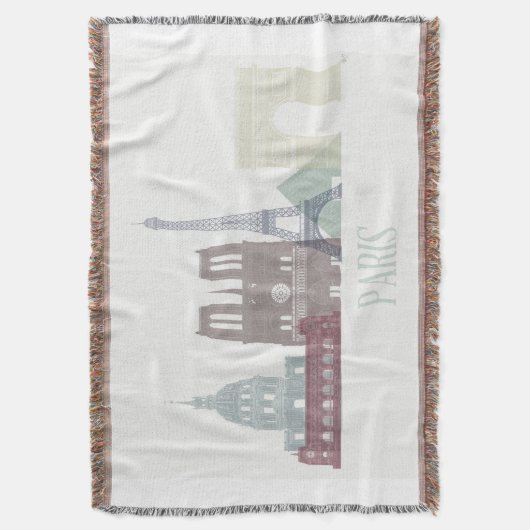 Paris Skyline Decke (Vorderseite Vertikal)