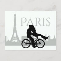 Paris Skyline Eiffel Tower Couple Liebe Grau, Weiß