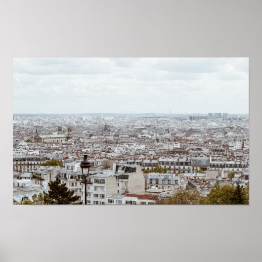 Paris Skyline Fotografie Poster (Vorne)