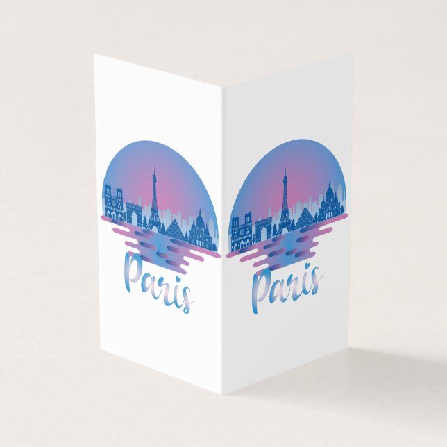 Paris Skyline - Frankreich Reisen (Vorderseite)