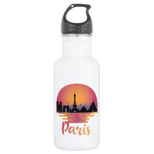 Paris Skyline - Frankreich Reisen Edelstahlflasche