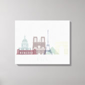Paris Skyline Leinwanddruck (Vorderseite)