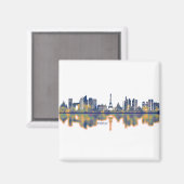 Paris Skyline Magnet (Vorderseite/Rückseite)