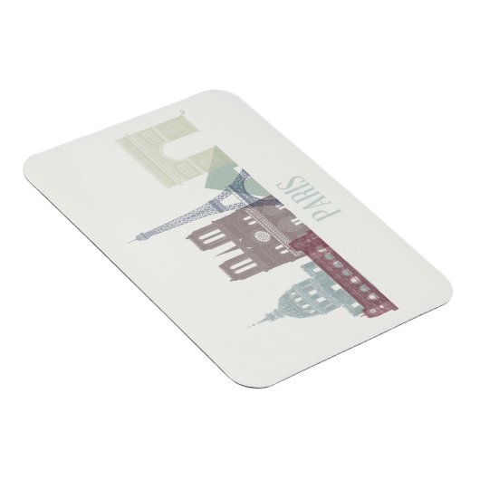 Paris Skyline Magnet (Rechte Seite)