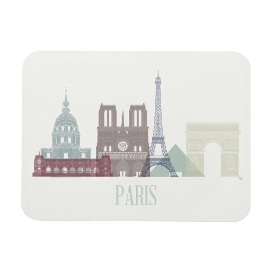 Paris Skyline Magnet (Horizontal)
