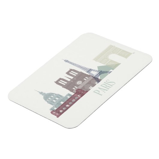 Paris Skyline Magnet (Linke Seite)