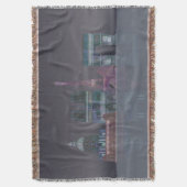 Paris Skyline Nachts Reflektionen Decke (Vorderseite Vertikal)