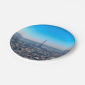 Paris Skyline Pappteller (Schrägansicht)