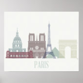 Paris Skyline Poster (Vorne)