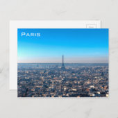 Paris Skyline Postkarte (Vorne/Hinten)