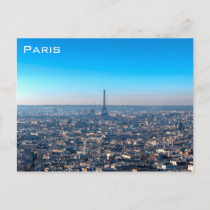 Paris Skyline Postkarte