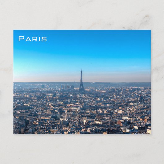 Paris Skyline Postkarte (Vorderseite)