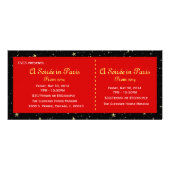Paris Skyline Prom Ticket - Ver 2 Werbekarte (Hinten)