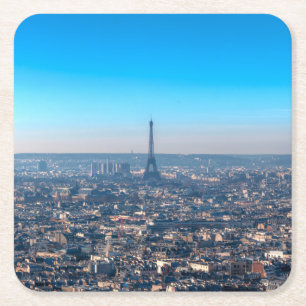 Paris Skyline Rechteckiger Pappuntersetzer