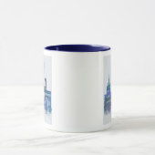 Paris Skyline - Watercolor Blue Tasse (Zentrum)