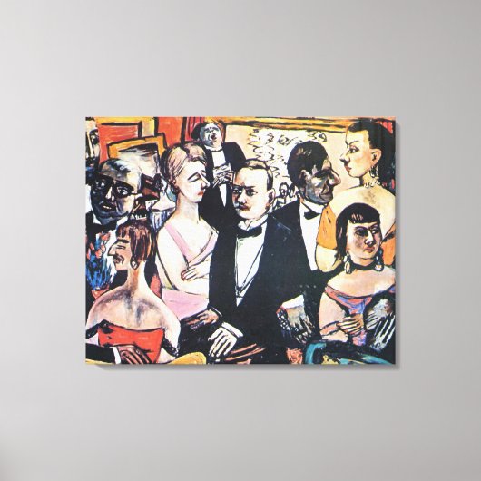Paris Society, Fine Art von Max Beckmann, Leinwanddruck (Vorderseite)