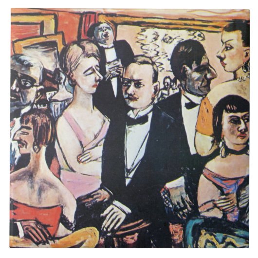 Paris Society, Kunst von Max Beckmann Fliese (Vorderseite)
