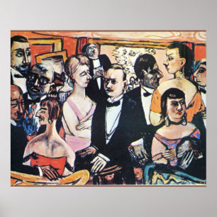 Paris Society, Kunst von Max Beckmann Poster