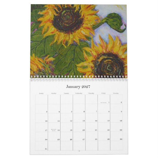 Paris Sonnenblume-Kalender Kalender (Jan 2027)