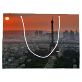 Paris-Sonnenuntergang Große Geschenktüte (Rückseite)