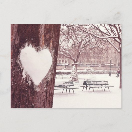 Paris, Stadt der Liebe (Gärten von Notre Dame) Postkarte (Vorderseite)