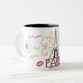 "Paris-Stadt der Liebe" Tasse (Vorderseite Links)