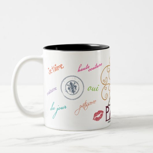 "Paris-Stadt der Liebe" Tasse (Links)