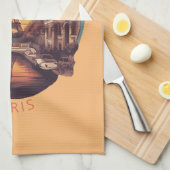 Paris, Stadt der Liebe und des Lichts Geschirrtuch (Viertel Falte)