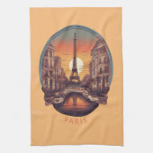 Paris, Stadt der Liebe und des Lichts Geschirrtuch (Vertikal)