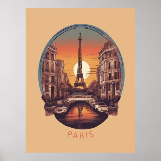 Paris, Stadt der Liebe und des Lichts Poster (Vorne)