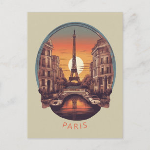 Paris, Stadt der Liebe und des Lichts Postkarte